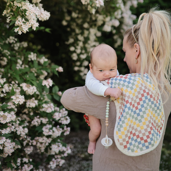 FRIGG Little Viking Natural Rubber Pacifier-2 Pack Sage/Cream