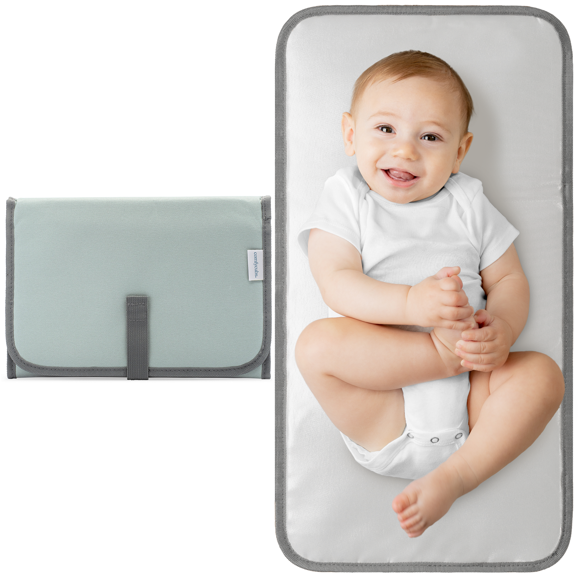 Compact Changing Pad-Earth Green