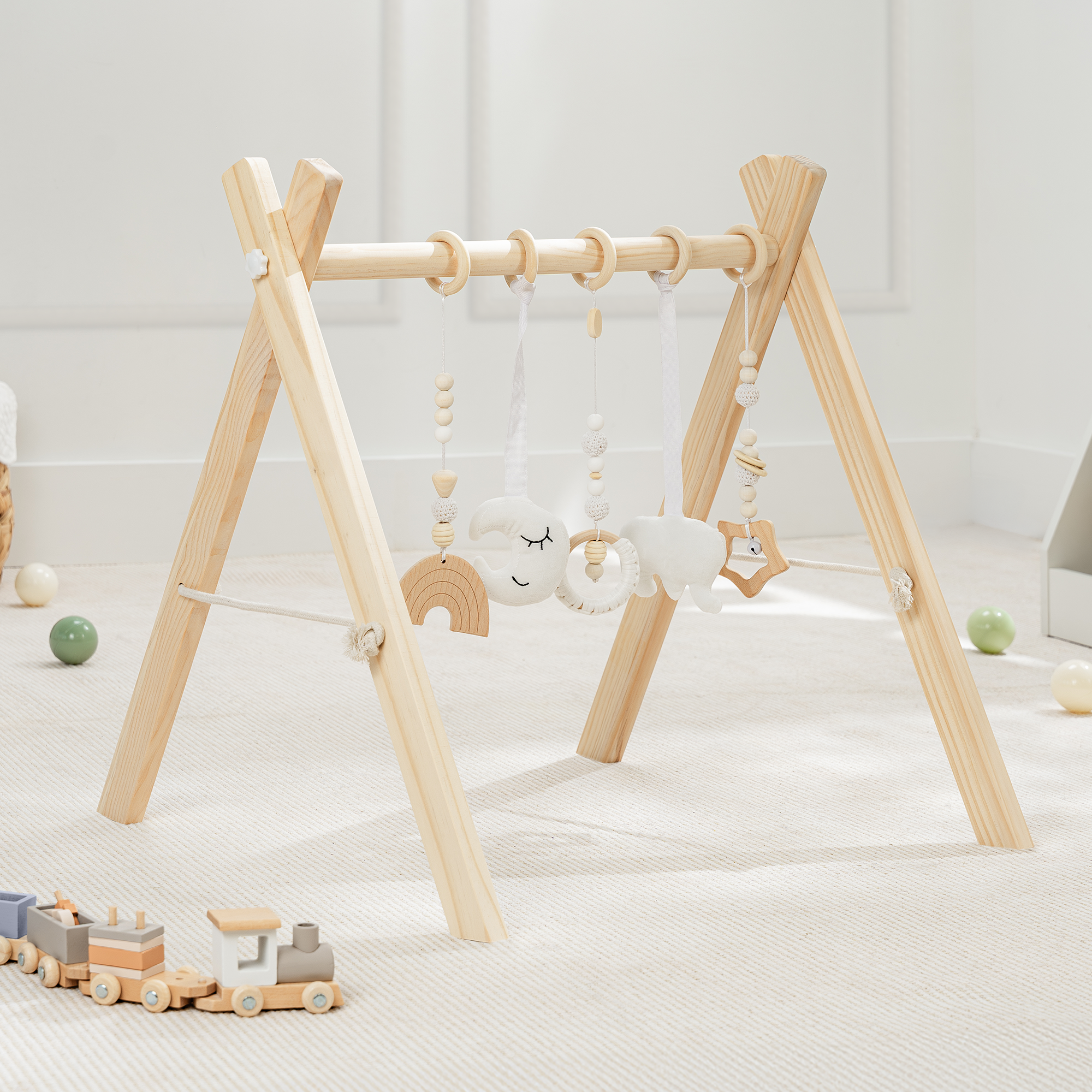 Play Gym- Natural Wood