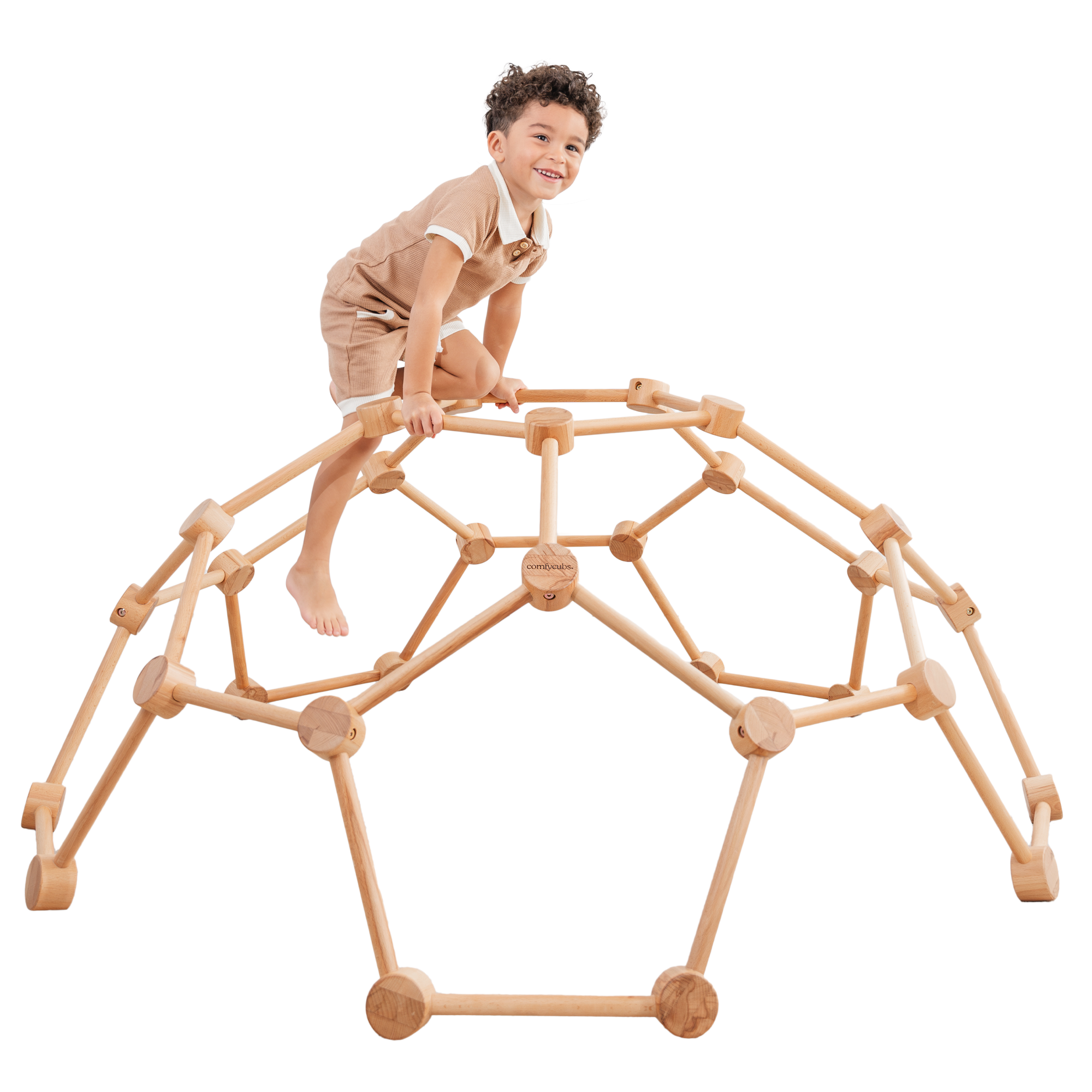 Dome Climber- Natural Wood