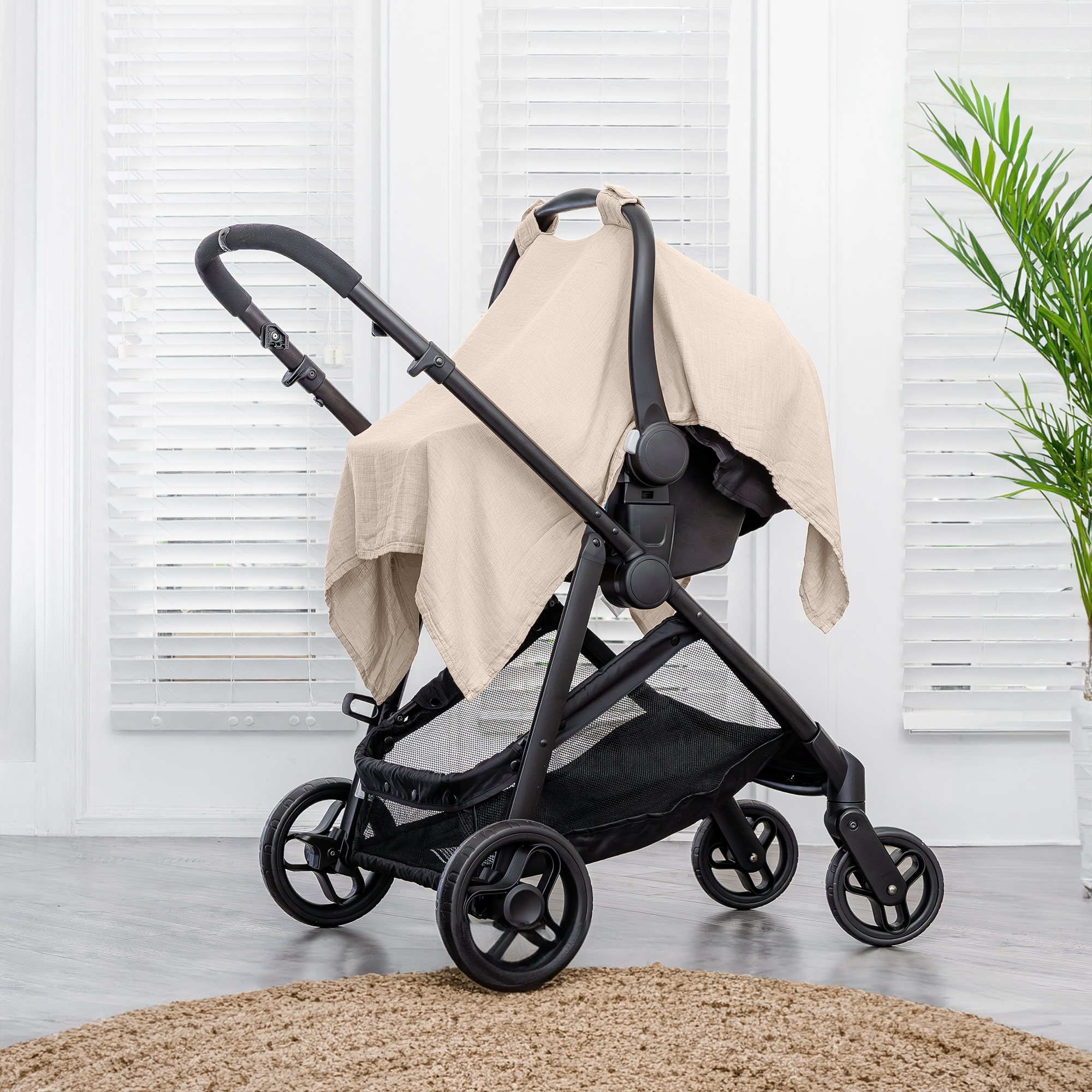 Muslin Baby Car Seat Cover