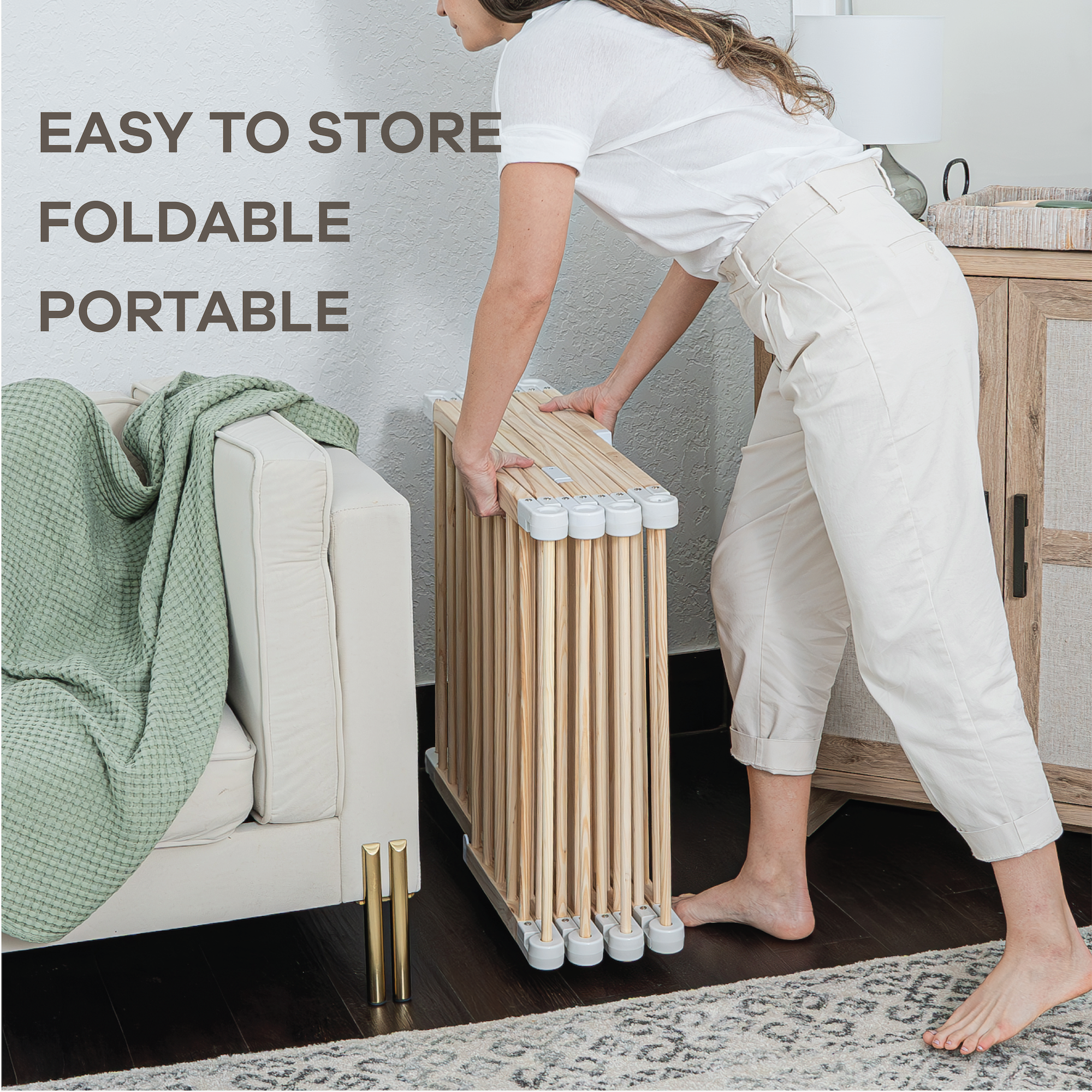 PlayPen & Gate - Natural Wood