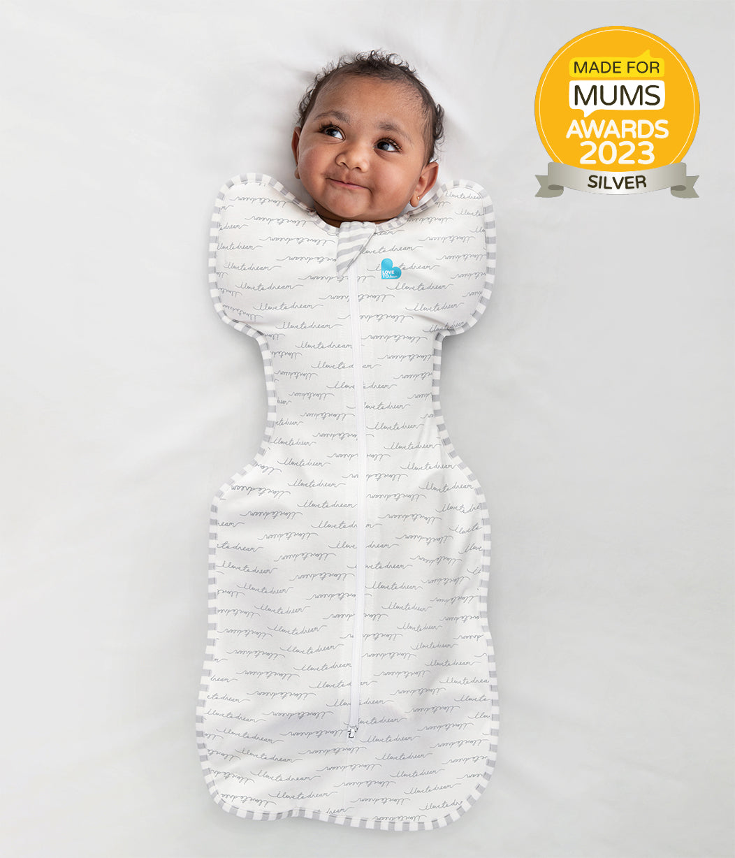 LOVE TO DREAM Cotton Swaddle Up-White Dreamer(Newborn)