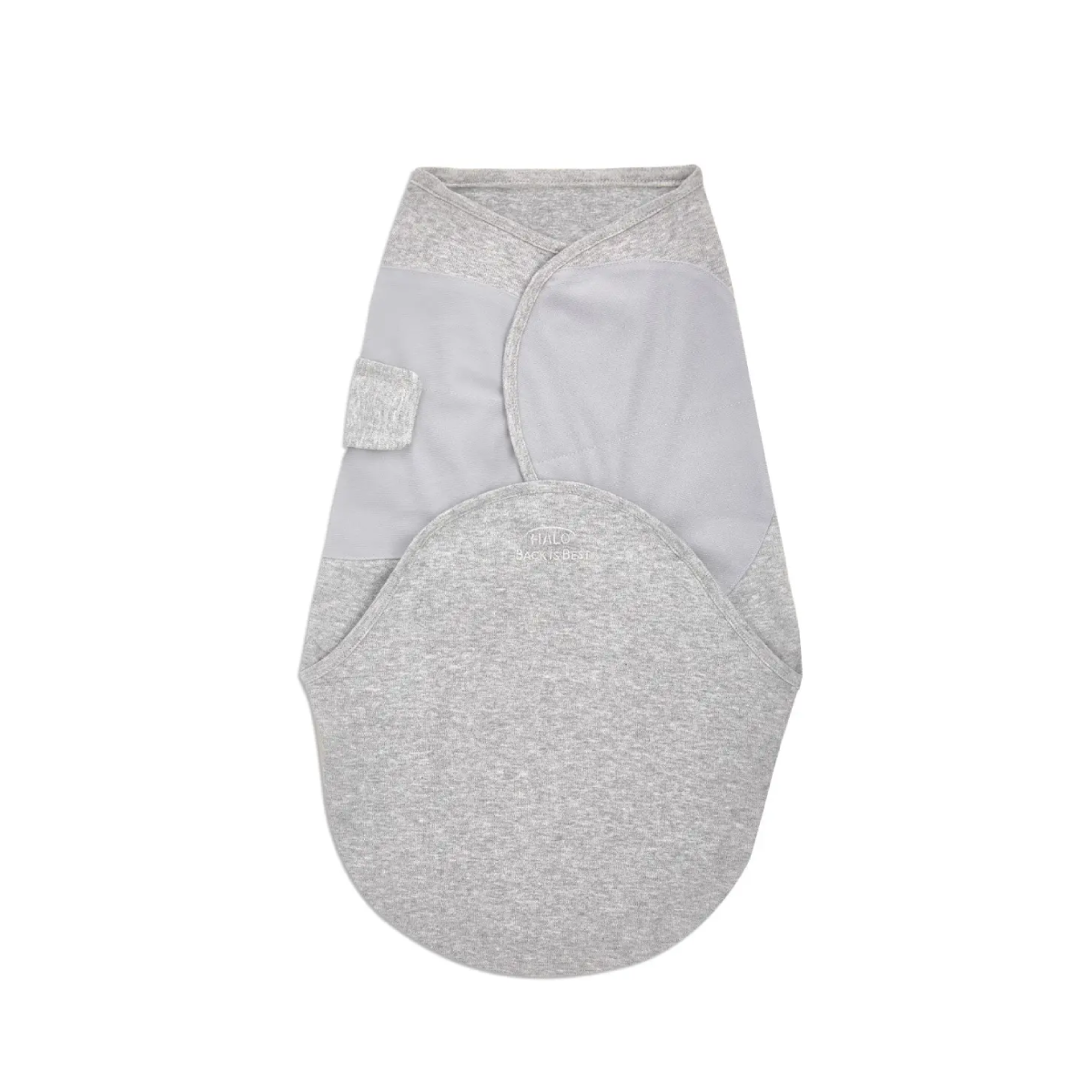 HALO Heather Grey SwaddleSure 100% Cotton Swaddle- NB