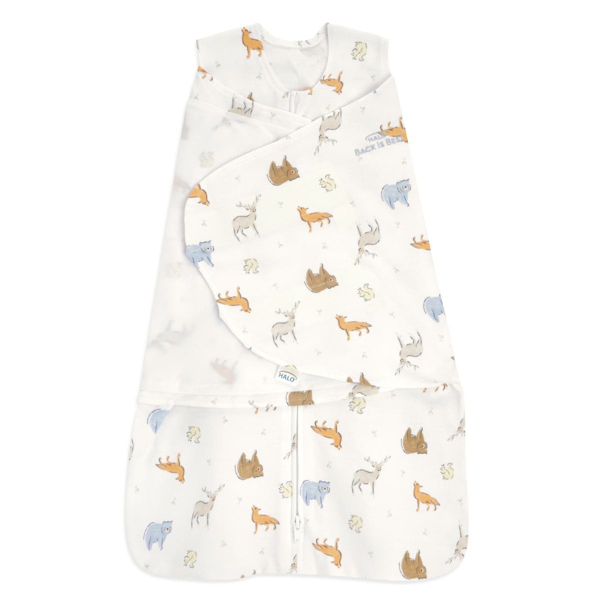 HALO Forest Friends 100% Cotton Sleepsack Swaddle-Small