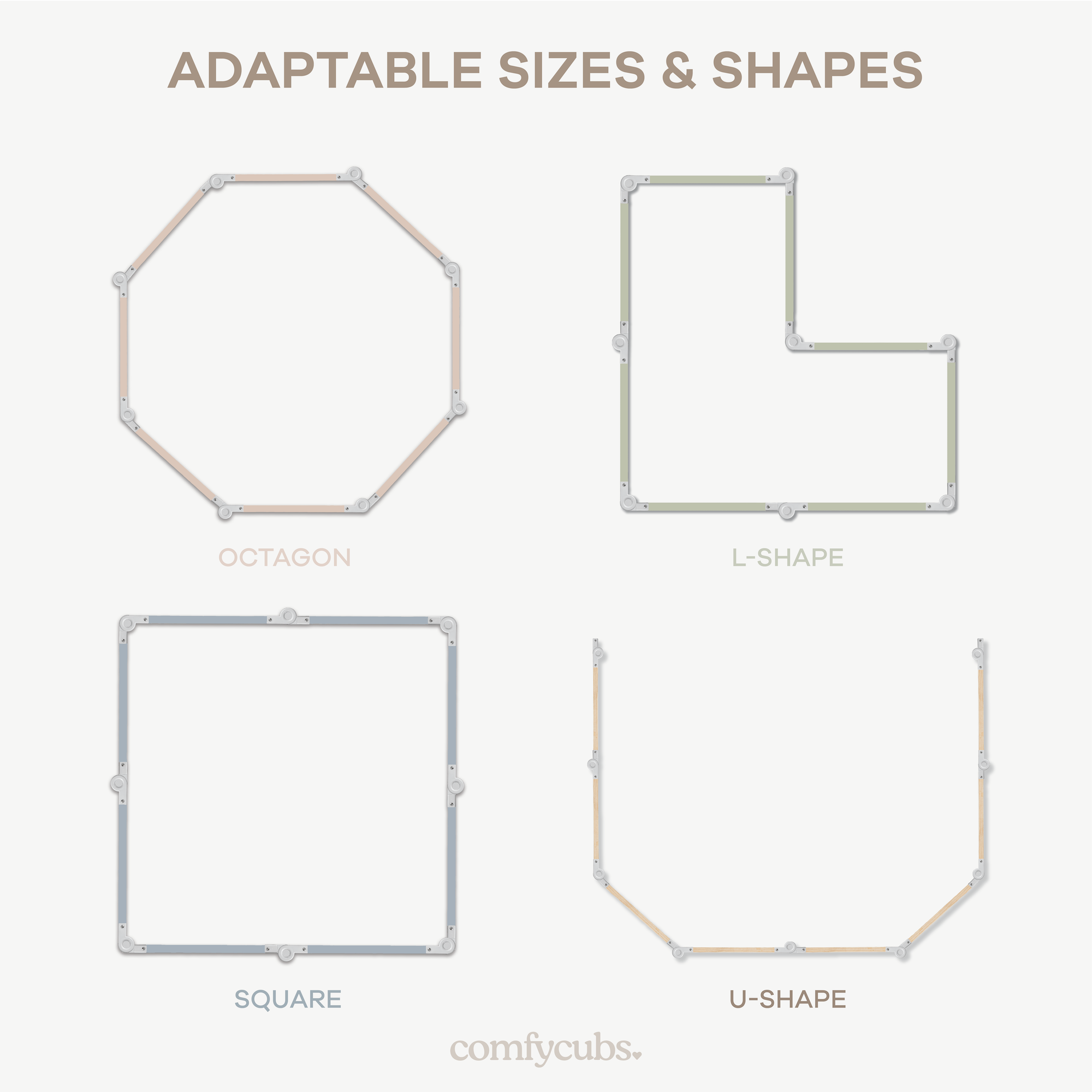 PlayPen & Gate - Natural Wood
