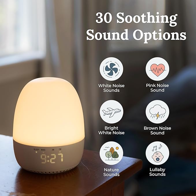 Yogasleep Light to RIse Sleep Trainer, Sound Machine and Night Light