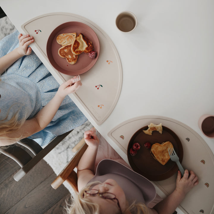 Mushie Silicone Placemat-Rainbows