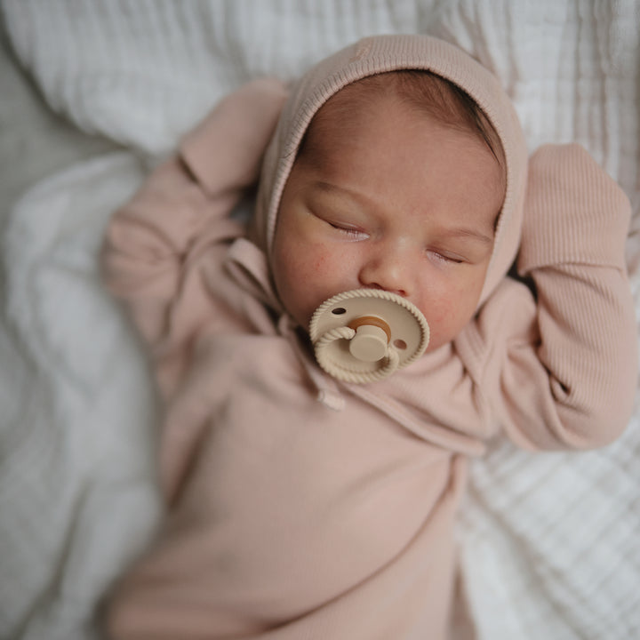 FRIGG Rope Silicone Pacifier-2 Pack Sage/Croissant