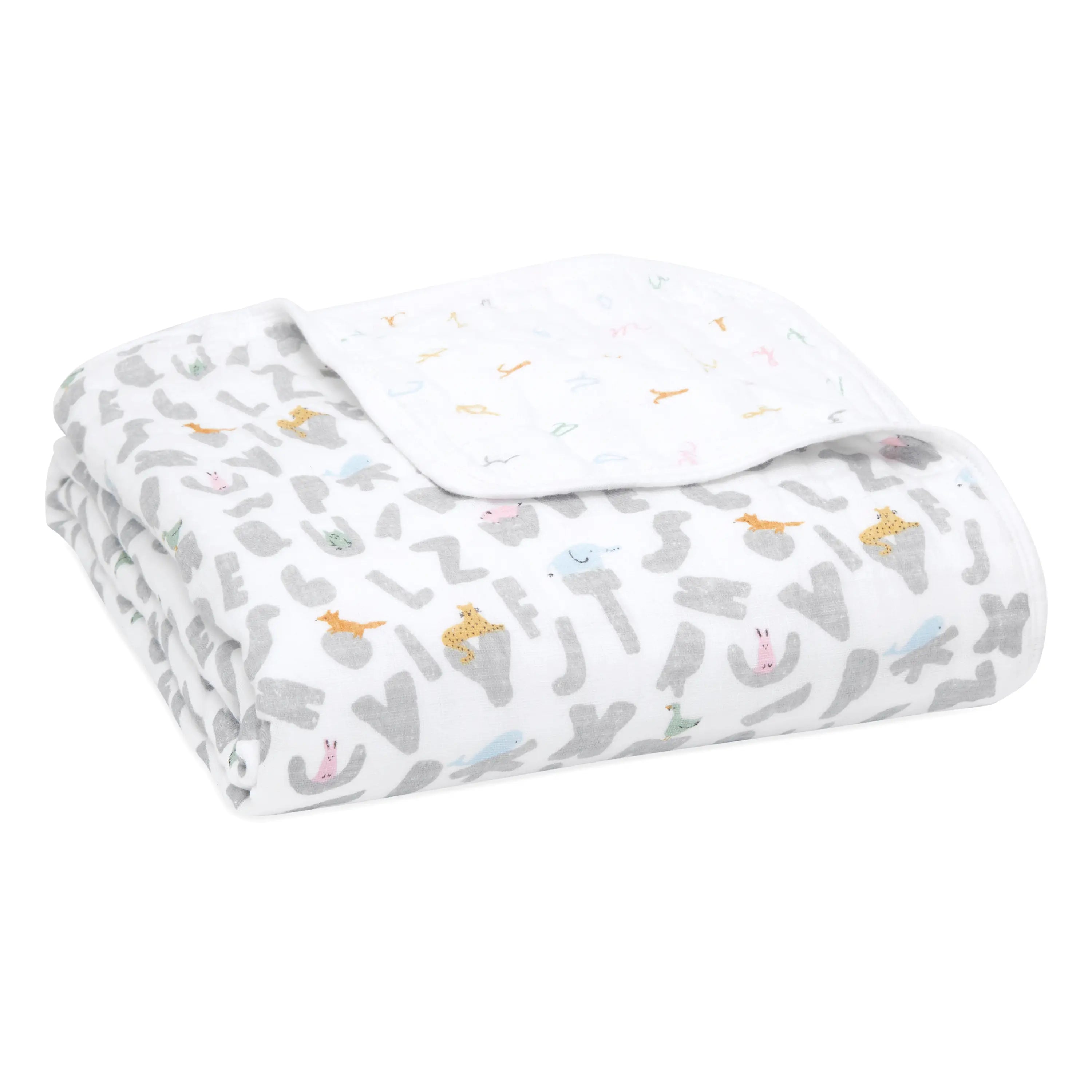 Aden + Anais Alphabet Animals Muslin Blanket