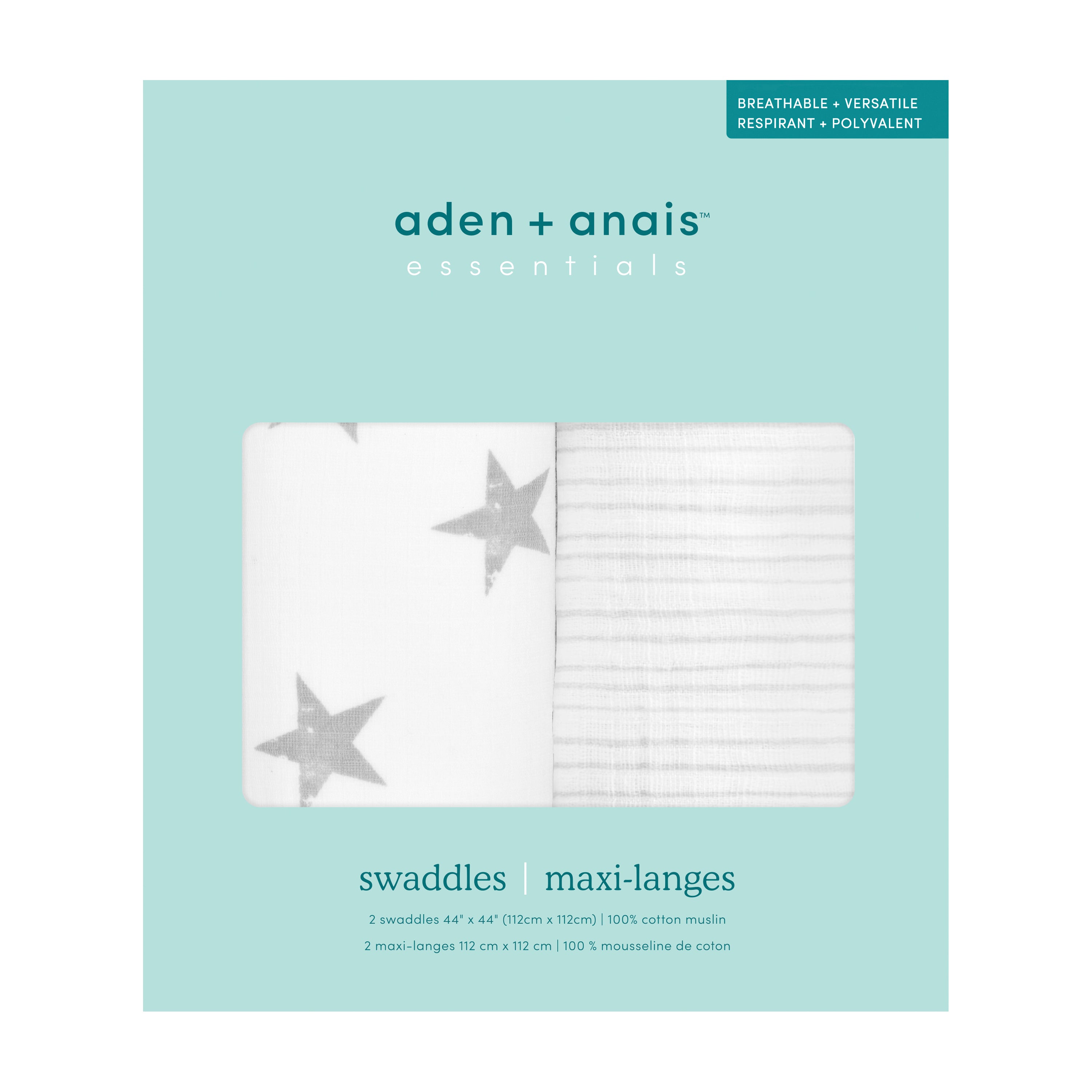 Aden + Anais Dusty Swaddles-2 Pack