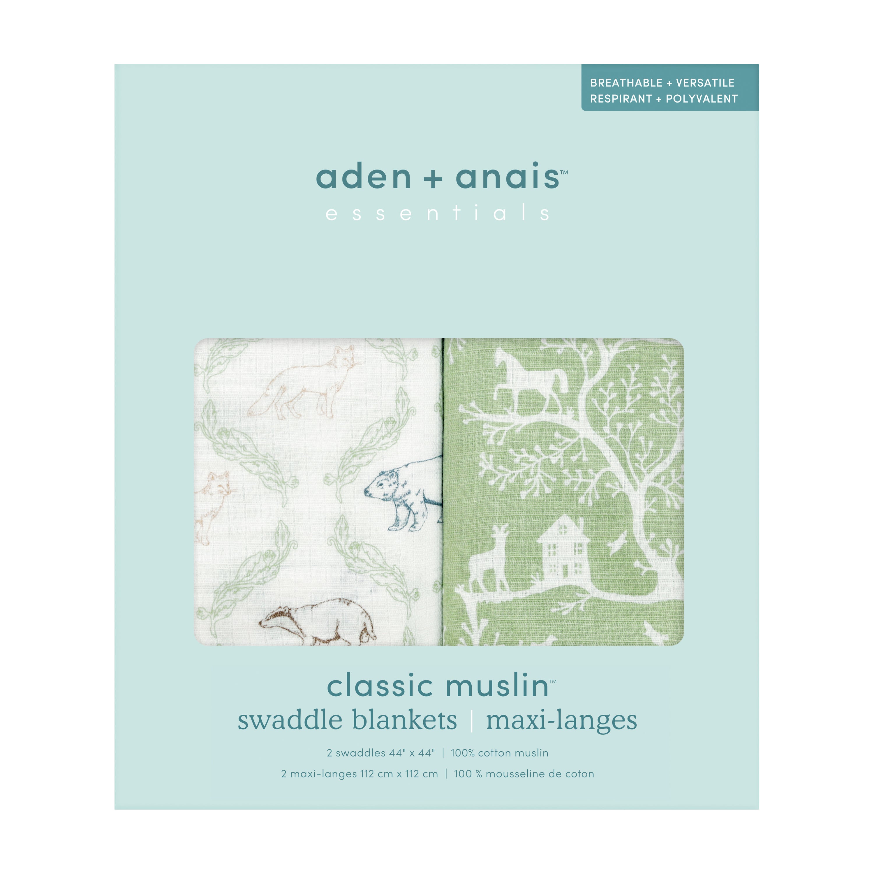 Aden + Anais Harmony Swaddles-2 Pack