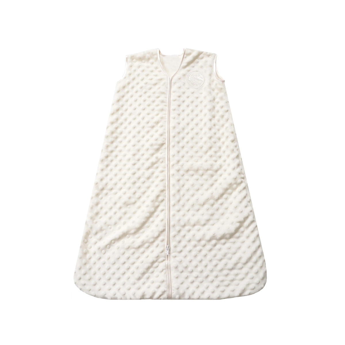 HALO Cream Plushy Dots Velboa Micro-Fleece Sleepsack Wearable Blanket- L