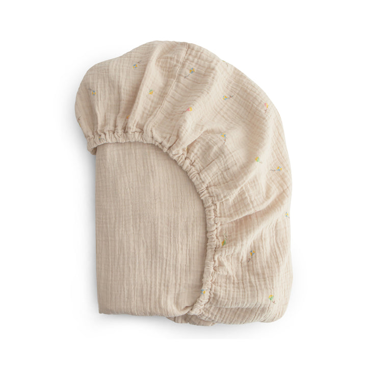 Mushie Extra Soft Muslin Crib Sheet-Kites
