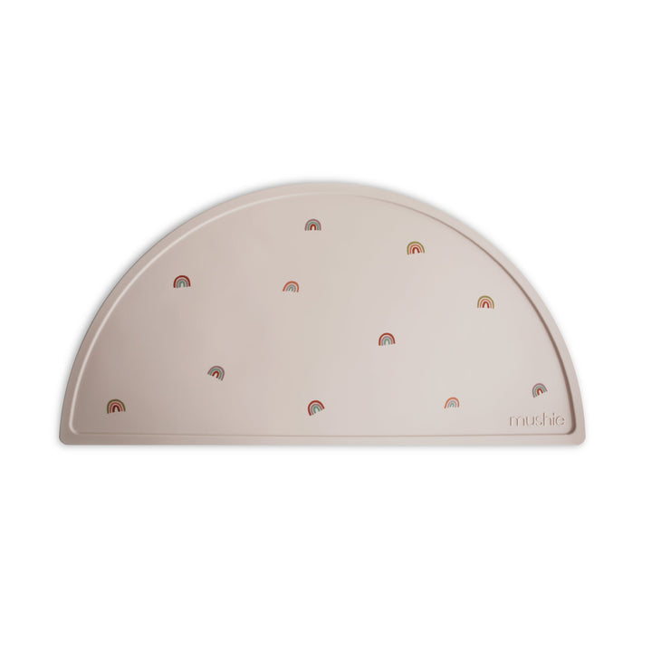 Mushie Silicone Placemat-Rainbows