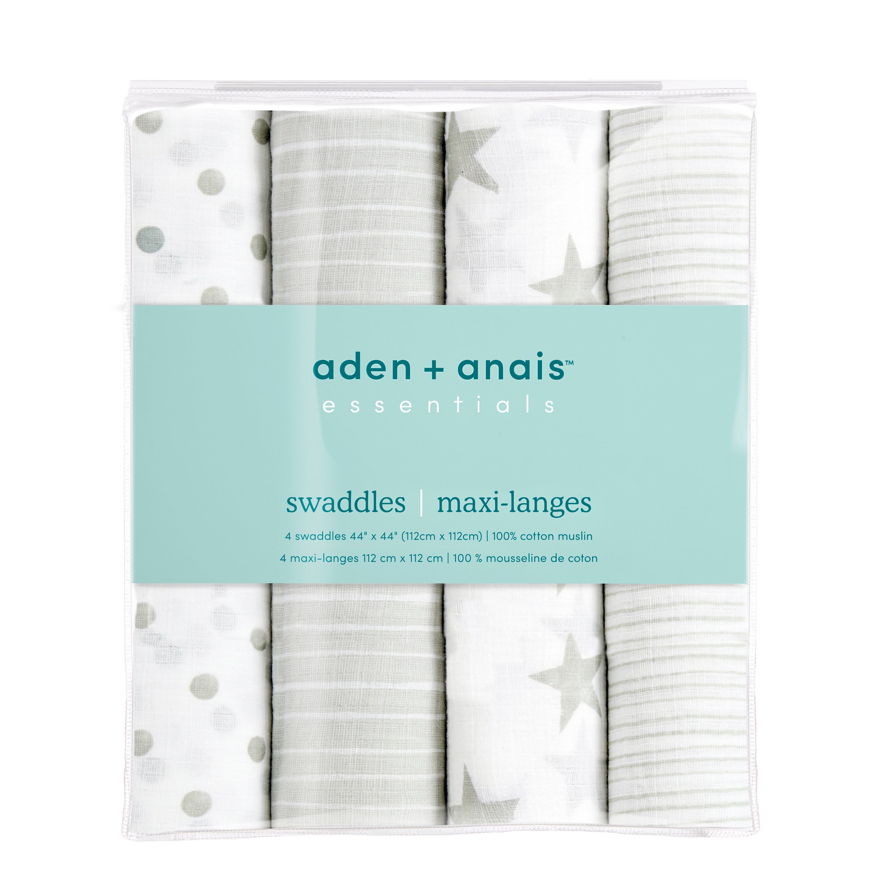 Aden + Anais Dusty Swaddles-4 Pack
