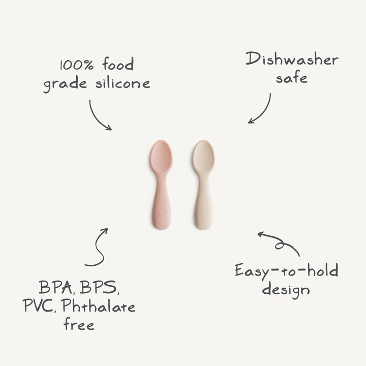 Mushie Silicone Starter Spoons-2 Pack