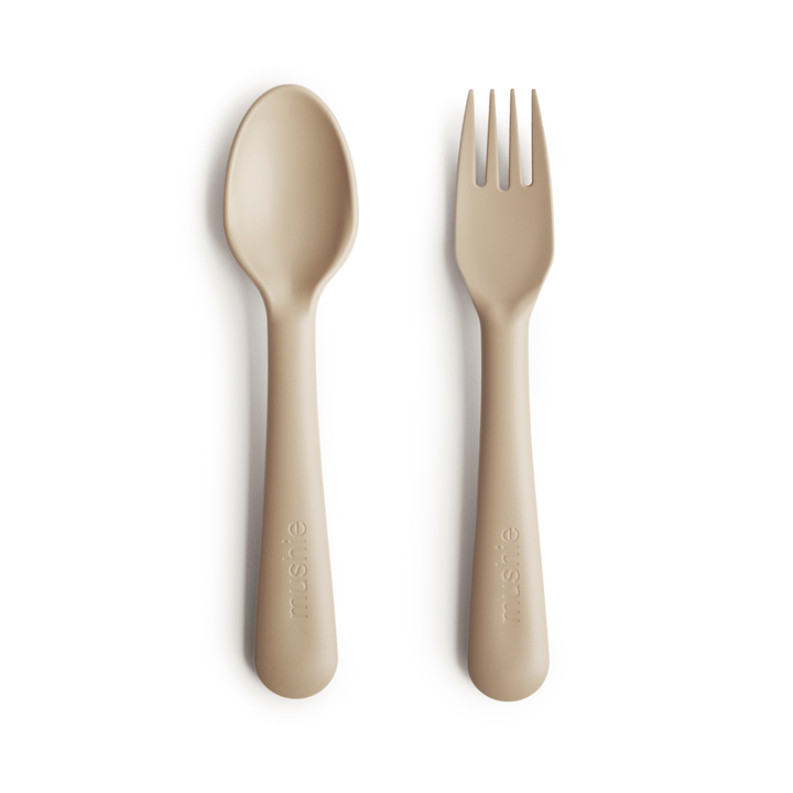 Mushie Dinneware Fork and Spoon Set