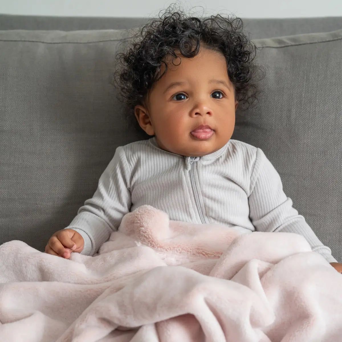 Aden + Anais Blush Pink Plush Blanket