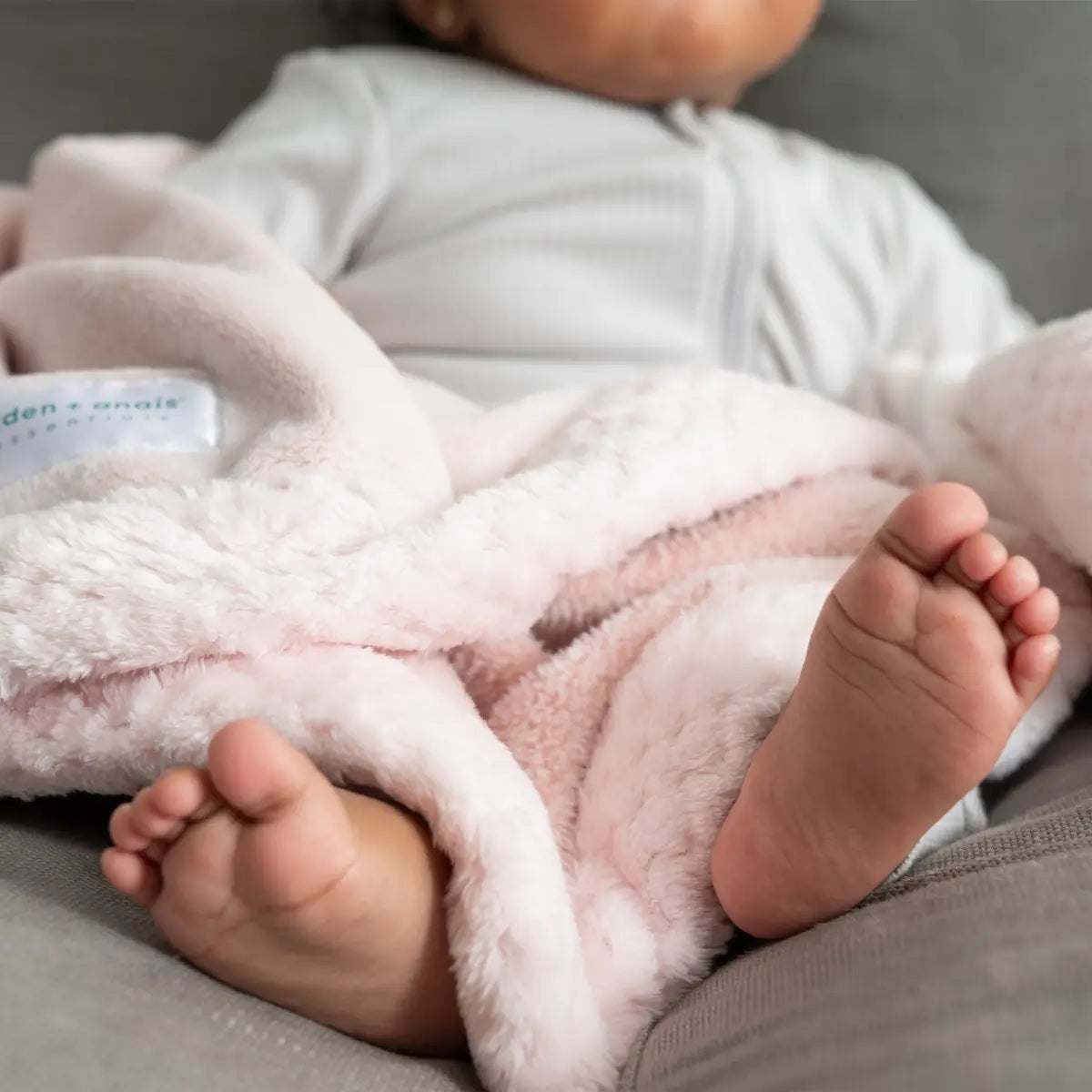 Aden + Anais Blush Pink Plush Blanket