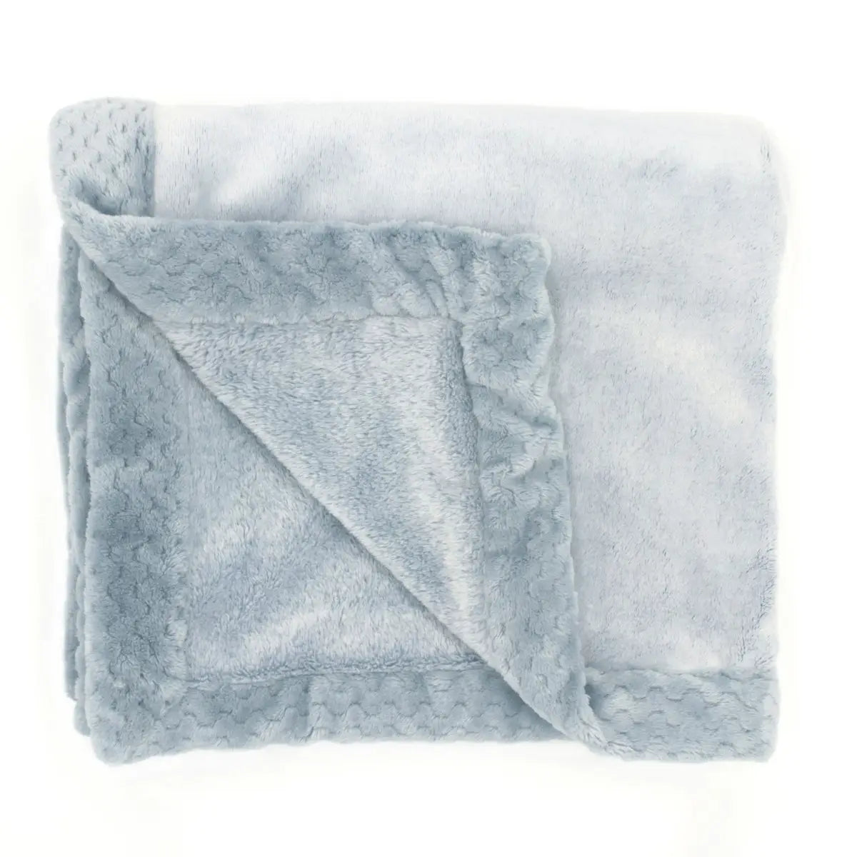 Aden + Anais Sea Blue Plush Blanket