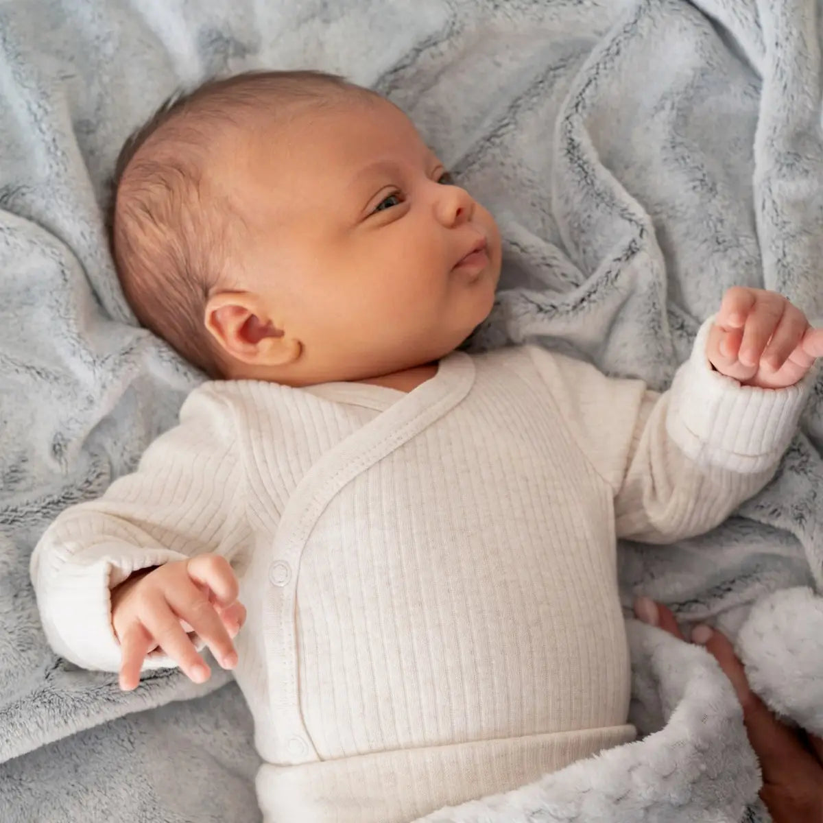 Aden + Anais Storm Grey Plush Blanket
