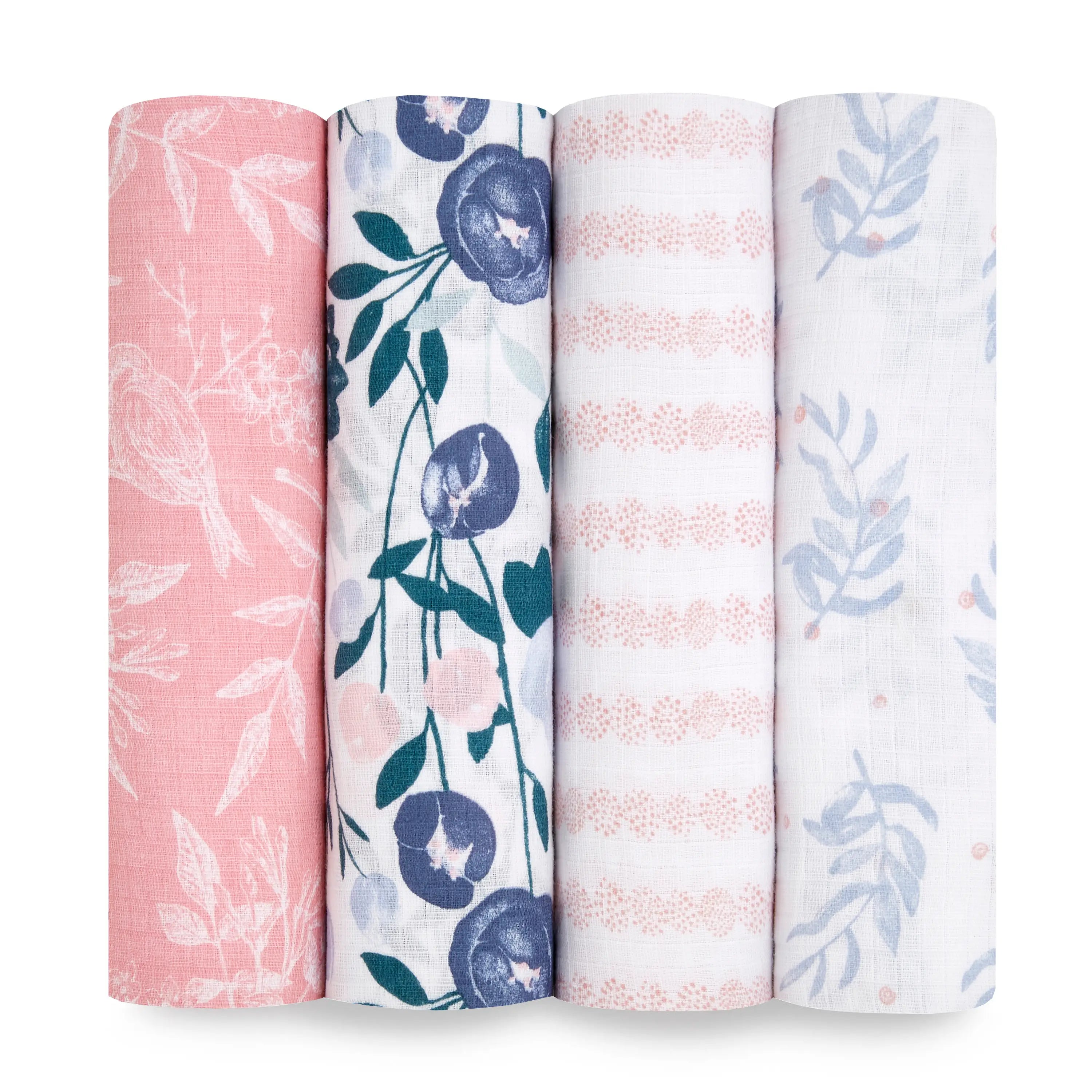 Aden + Anais Flowers Bloom Swaddles-4 Pack