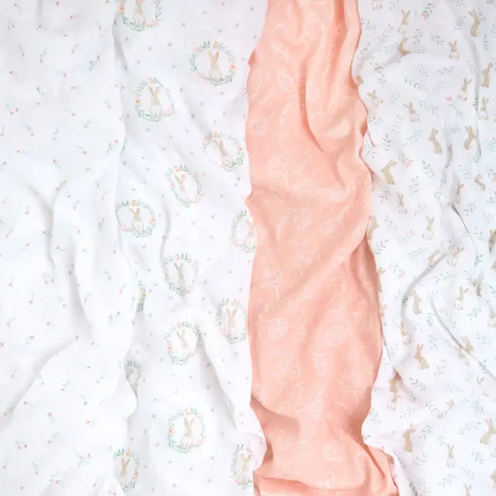Aden + Anais Blushing Bunnies Swaddles-4 Pack