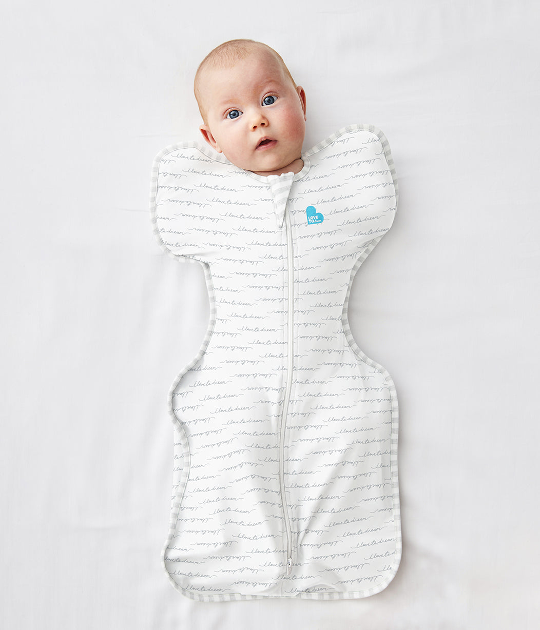 LOVE TO DREAM Cotton Swaddle Up-White Dreamer(Newborn)