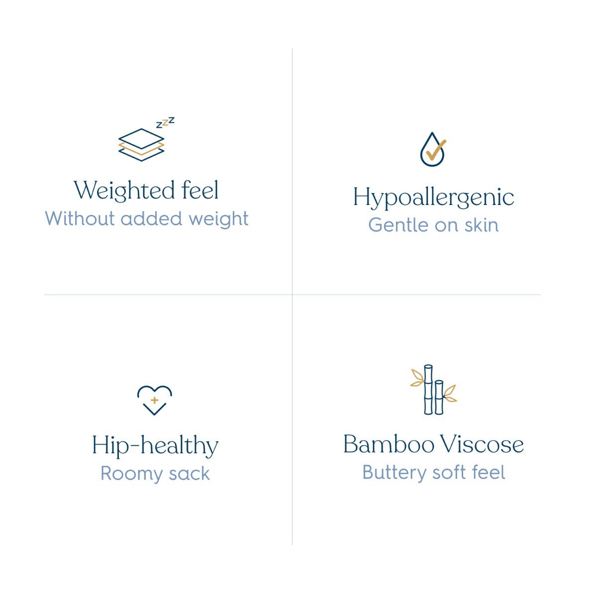 HALO Storm Grey SuperSoft Bamboo Wearable Blanket Sleepsack-Medium