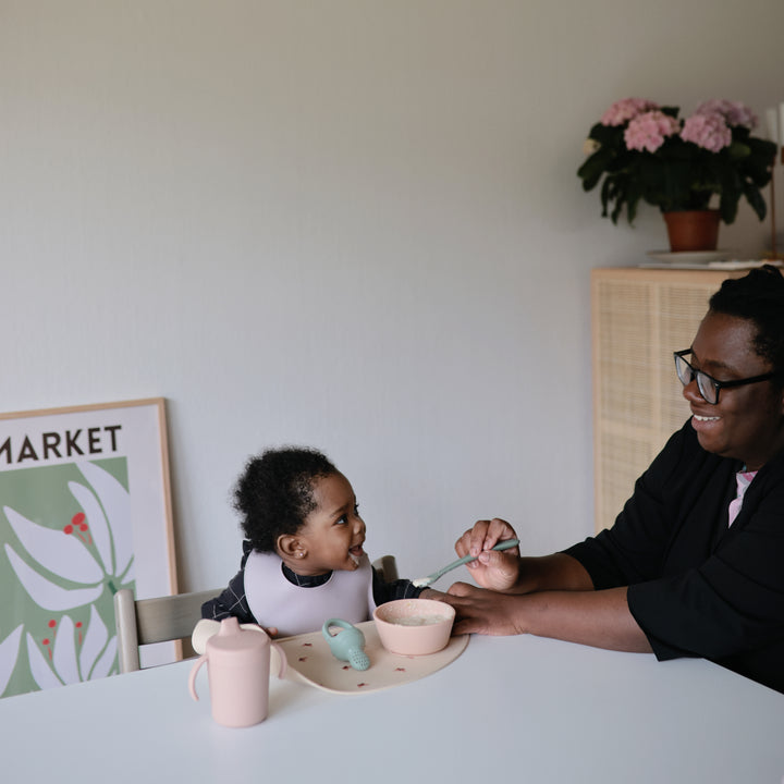 Mushie Silicone Baby Bib-Shifting Sand