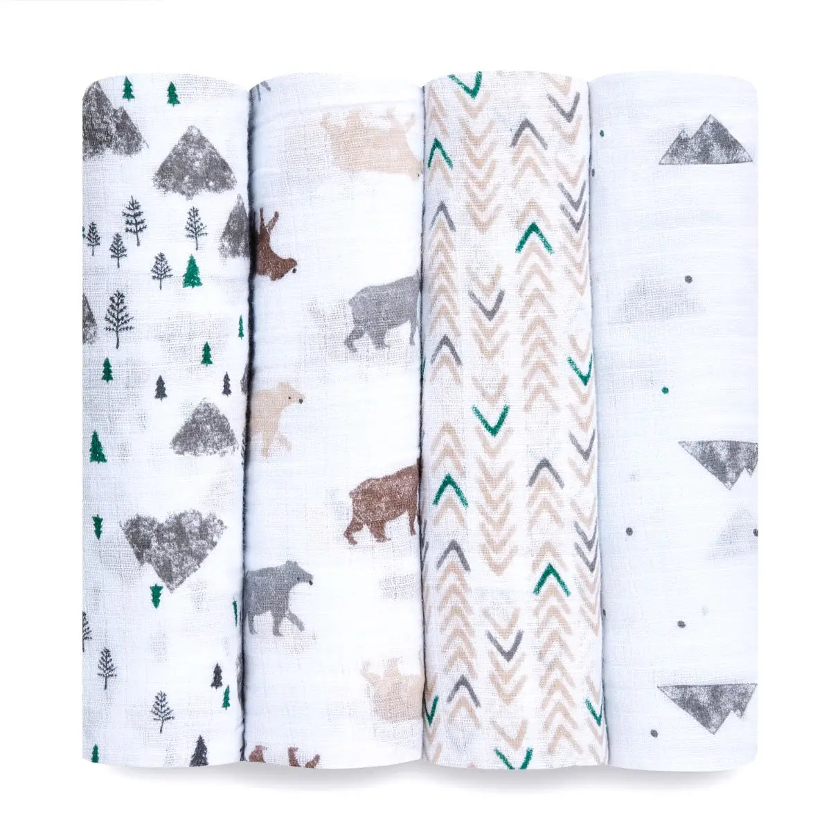 Aden + Anais Bear Necessitie Swaddles-4 Pack