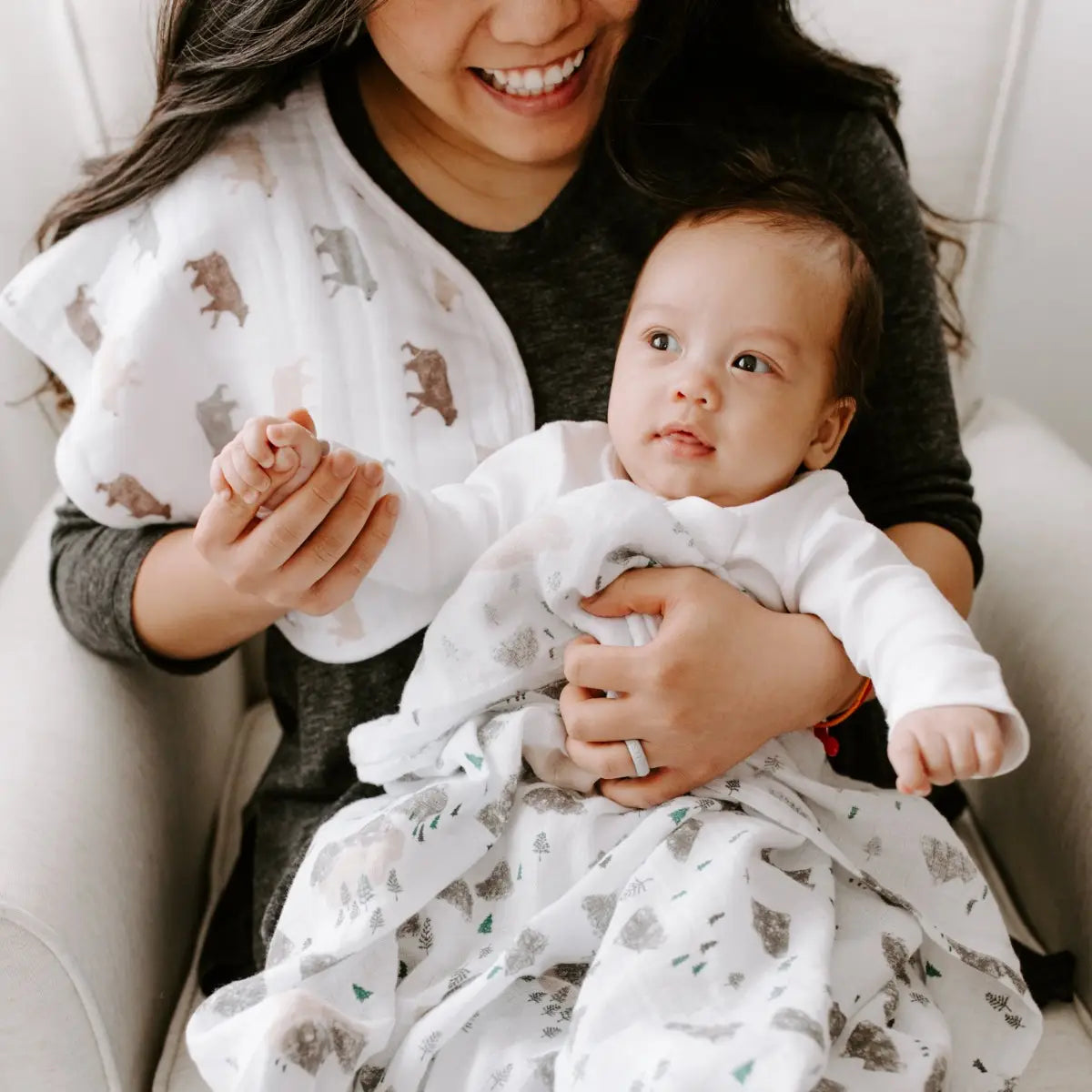 Aden + Anais Bear Necessitie Swaddles-4 Pack