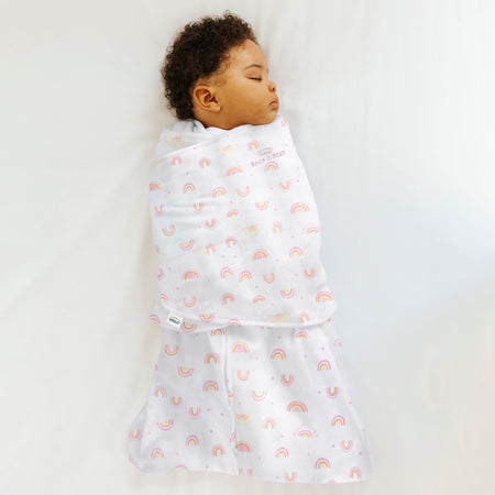 HALO Sunshine Rainbows 100% Cotton Sleepsack Swaddle-Small