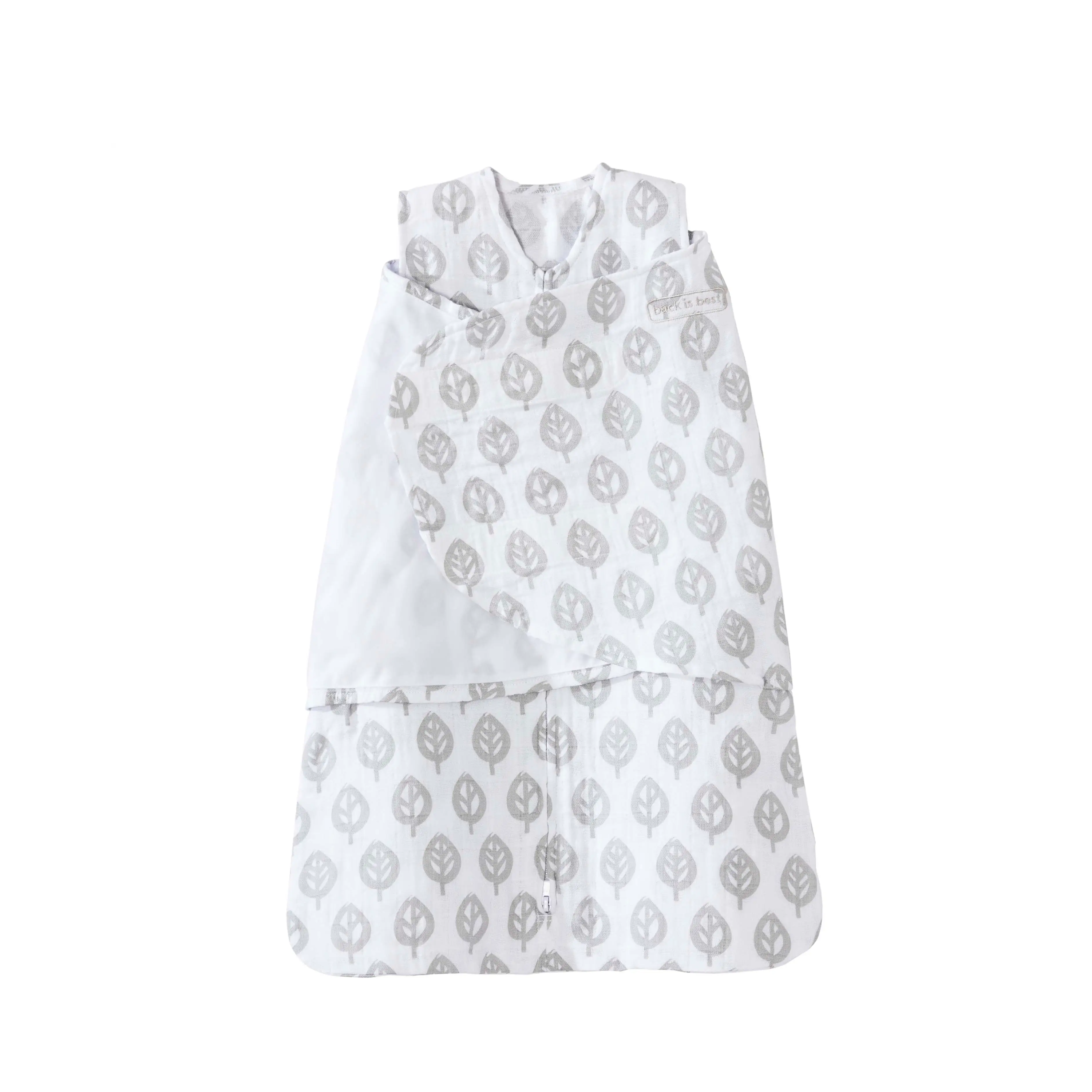 HALO Grey Tree Leaf Muslin Sleepsack Wearable Blanket – Beluga Baby