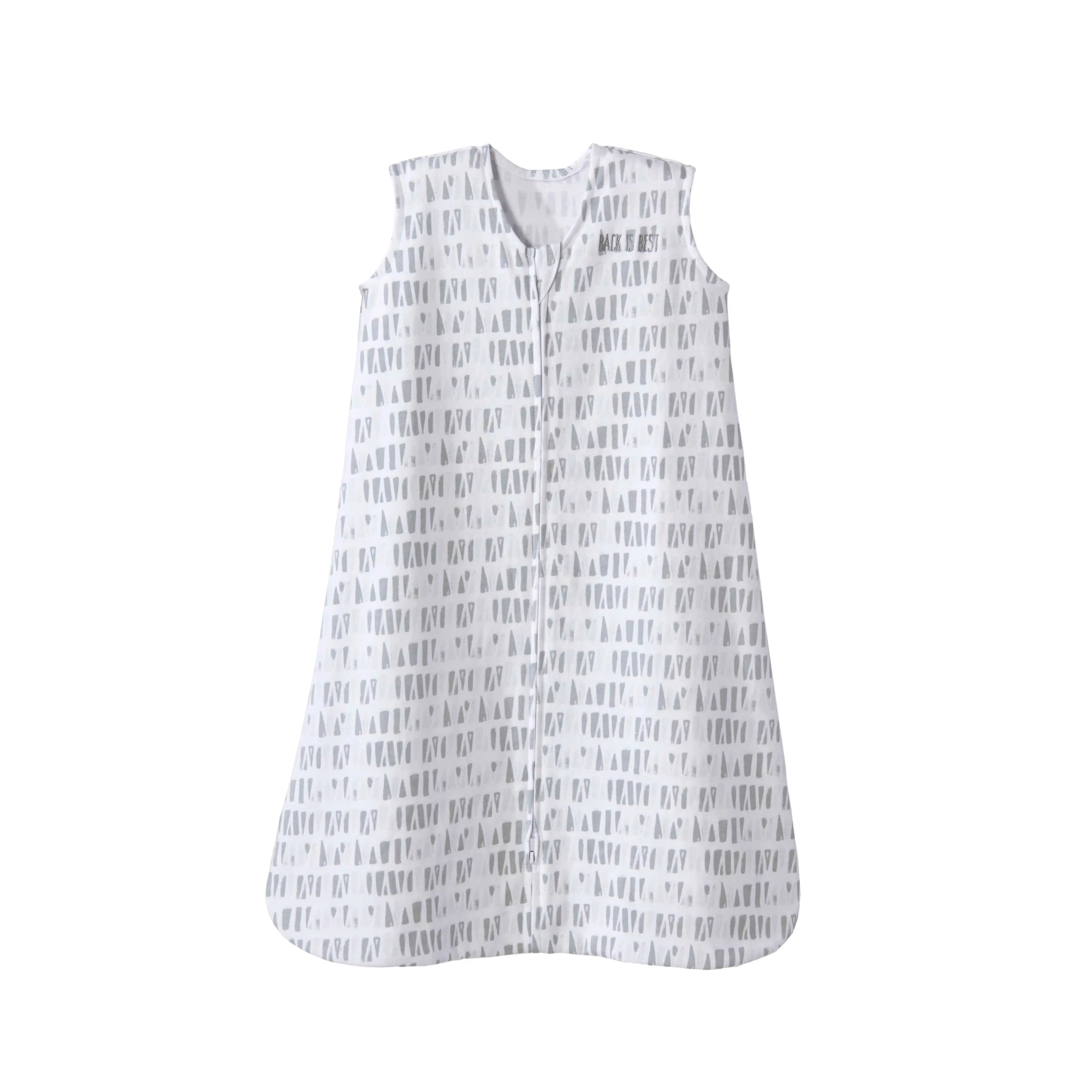 HALO Grey Squares & Triangles 100% Cotton Sleepsack Wearable Blanket