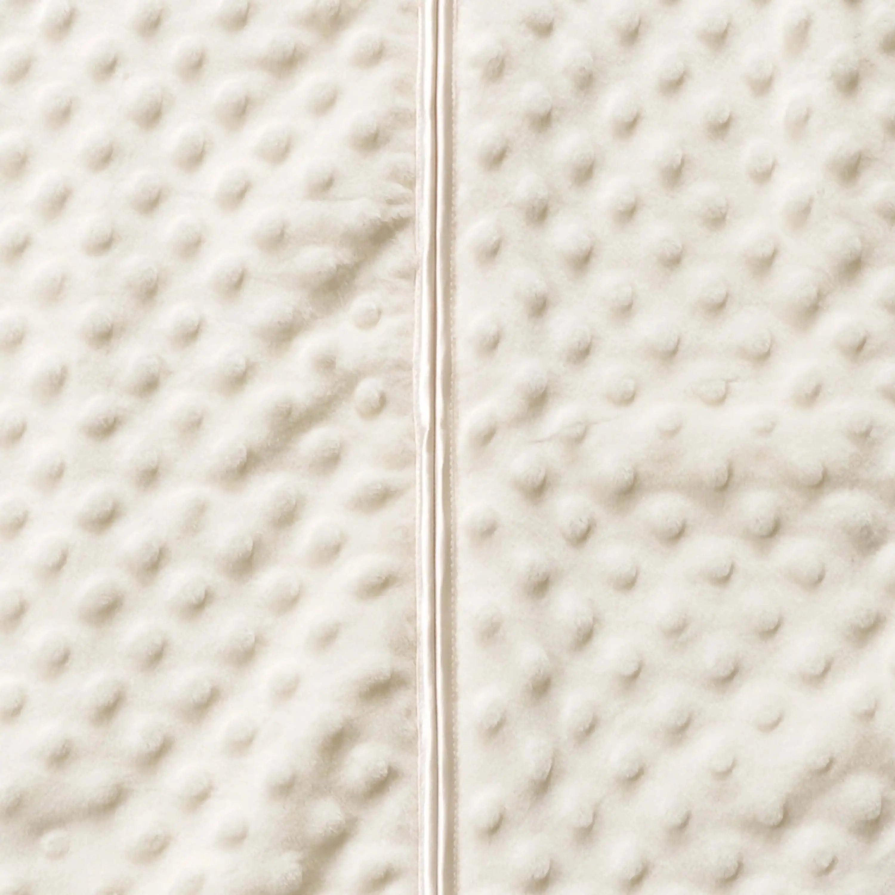 HALO Cream Plushy Dots Velboa Micro-Fleece Sleepsack Wearable Blanket- L